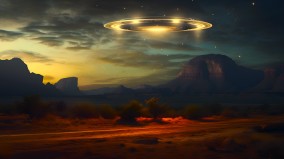 夜空中的不明光团怀俄明州拍摄到UFO现身(图)