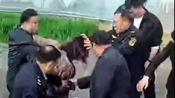 河南多執法人員當街群毆一名婦女惹眾怒(圖)