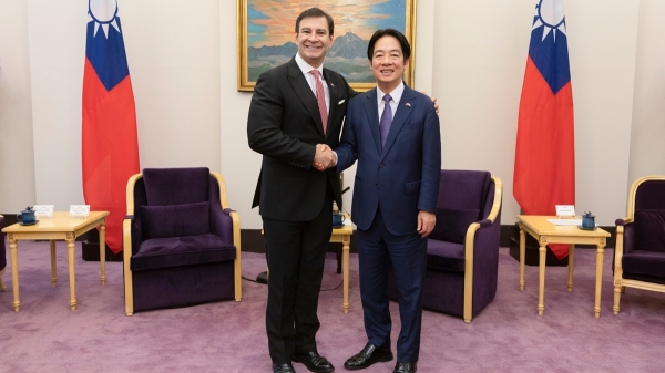4月16日，中华民国副总统赖清德接见巴拉圭参议院议长。