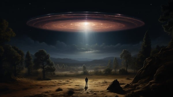 UFO 不明飛行物 外星 光芒 神秘 645380673