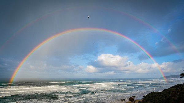 彩虹 自然 美景 海 320210123