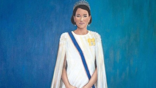 凯特王妃肖像诡异画风格