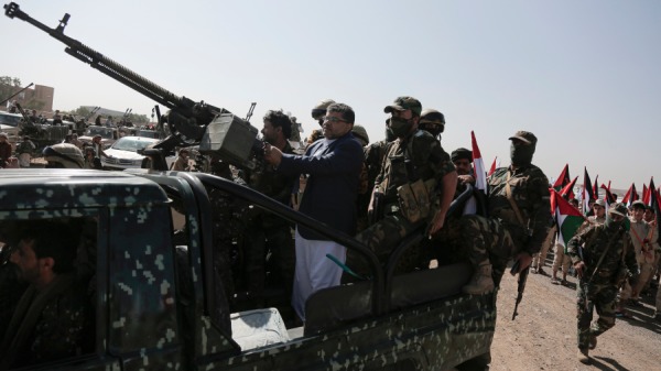 2024年2月4日，革命委員會主席穆罕默德•阿里•胡塞武裝在支持加沙地帶巴勒斯坦人的集會上使用安裝在車輛上的機關槍。