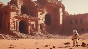 火星奇特地貌的过去古代文明被核攻击消灭(图)
