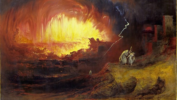 索多玛与蛾摩拉的毁灭, John Martin, 1852年。
