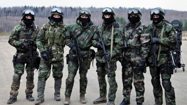 俄罗斯军队的战士。