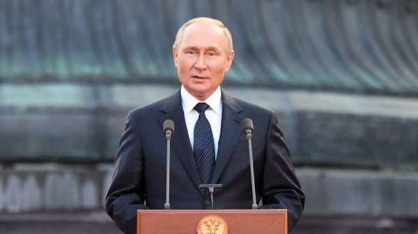 俄罗斯总统普京。（图片来源：ILYA PITALEV/SPUTNIK/AFP via Getty Images）