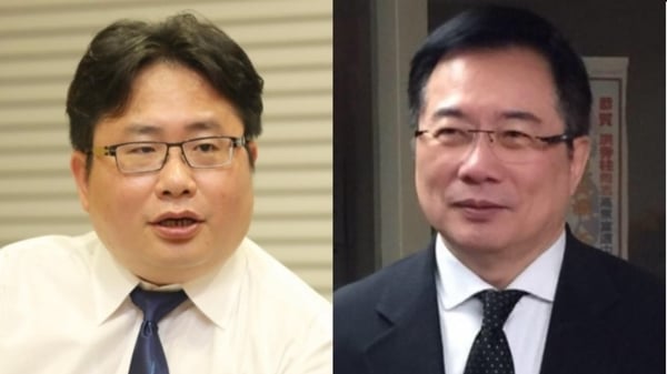 日本产经新闻台北支局长矢板明夫、前国民党立委蔡正元。