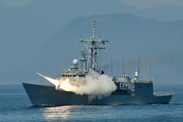 2022年7月26日，台湾海军一年一度的“汉光”军事演习。