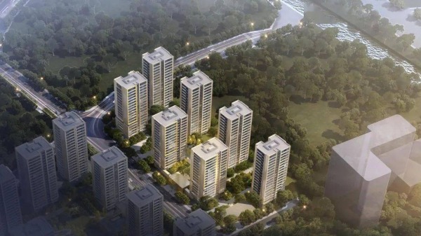 位於杭州市上城區錢江新城二期的7幢居民樓
