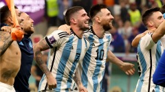 梅西屡创世界杯纪录率领阿根廷再闯决赛(组图)