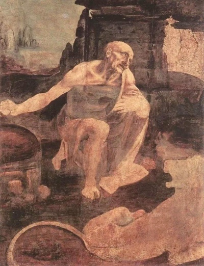 達芬奇（Leonardo da Vinci）的《聖傑羅姆》 