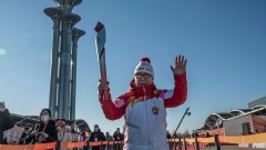 北京冬奥会圣火开跑被批体育“政治化”(组图)