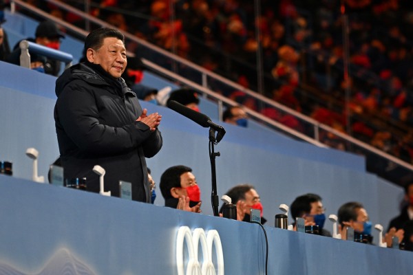 中国国家主席习近平于2022年2月4日北京冬奥会开幕式。(图片来源：Anthony Wallace - Pool/Getty Images)