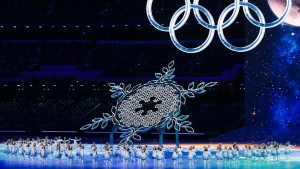 張藝謀以「燕山雪花大如席」作北京冬奧主題被指大凶之兆。（圖片來源：視頻截圖）