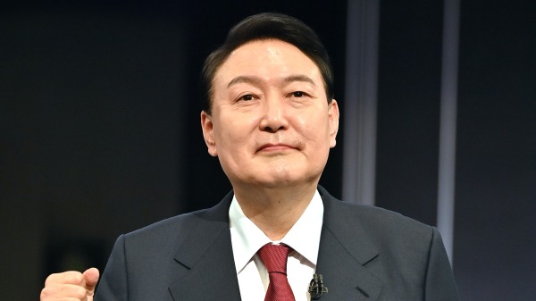 韩国当选总统尹锡悦(Yoon Seok-youl) (图片来源： Jung Yeon-Je - Pool/Getty Images)