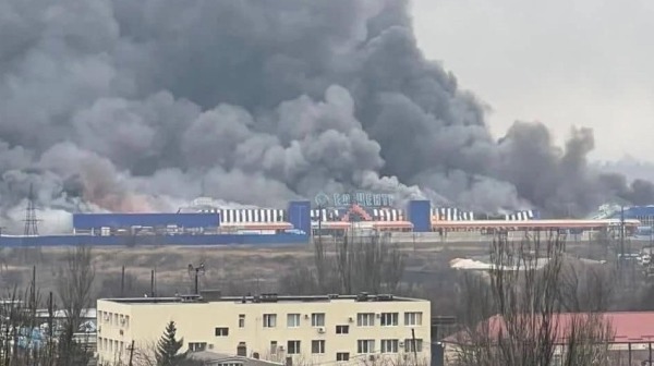 2022年3月3日俄軍轟炸馬里烏波爾。