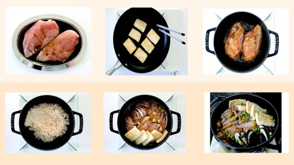 簡單營養的豆腐雞胸肉鍋飯