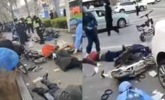 河北恐怖车祸14人惨遭“恐攻式撞击”已知4亡(组图)