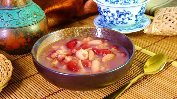 莲子红豆粥