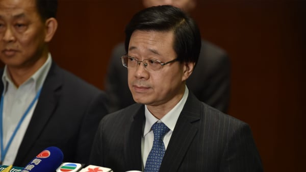 正在竞选香港特首的前政务司司长李家超。（图片来源：Getty Images）