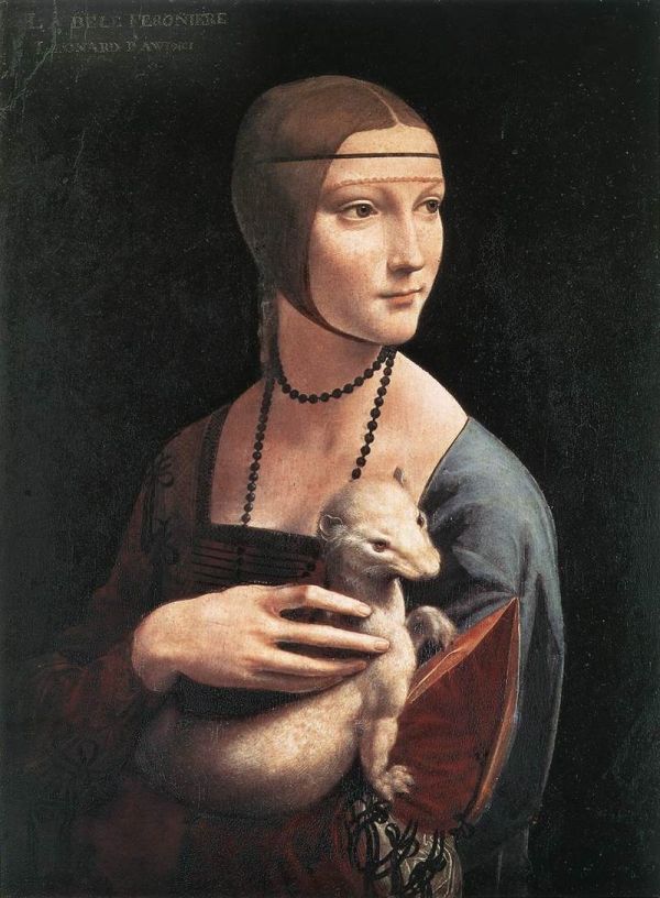 Renaissance Da Vinci "The Woman with a Ermine"