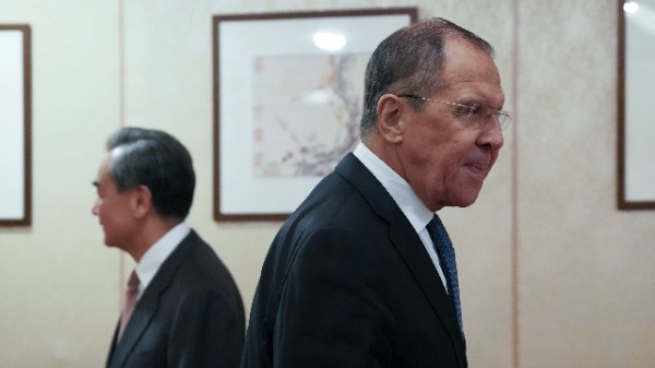 俄羅斯外長拉夫羅夫與中國外長王毅