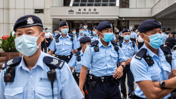 近年来，香港警员的犯罪率飙升。图为香港警员。（图片来源：Getty Images）