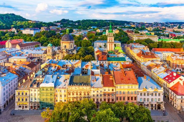 乌克兰利沃夫老城区被列为世界文化遗产
