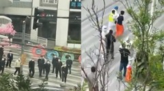 上海男子问领导话被抓喊“一个倒下千千万万站起来”(图)