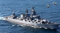 “莫斯科”被击沉前美国P8侦察机在黑海(图)