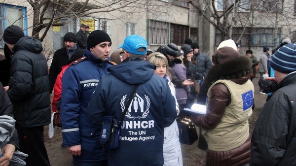 歐盟民事保護和人道主義援助曾在馬里烏波爾援助。