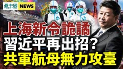 习近平再出招上海新令诡谲；共军航母无力攻台(视频)