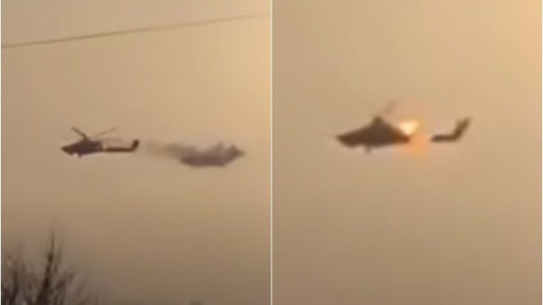 英国所军援的武器“星纹”（Starstreak）可携式防空飞弹于卢甘斯克(Luhansk)地区击毁了一架俄罗斯Mi-28N直升机。