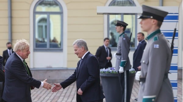 英國首相鮑里斯會見芬蘭總統尼尼斯托。（圖片來源：Number 10 from Flickr/CC BY-NC-ND 2.0)）