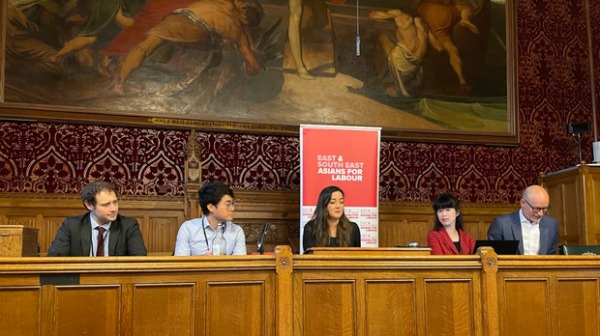5月11日，英國工黨多名國會議員在西敏宮（Palace of Westminster）與港人代表會面交流，瞭解港人在英國面臨的生活困難和所需要的幫助。