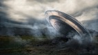 外星人使居民昏迷巨大龍捲風壟罩的UFO(圖)