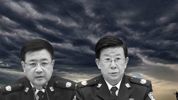 中共公安部现任部长王小洪和原部长赵克志。（图片来源：合成图）