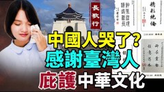 中國人為何哭了臺灣「打動」中國他庇護了中華文化(視頻)