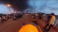 上海石化爆炸大火外卖小哥嘶吼意外“刷屏”爆红(视频图)