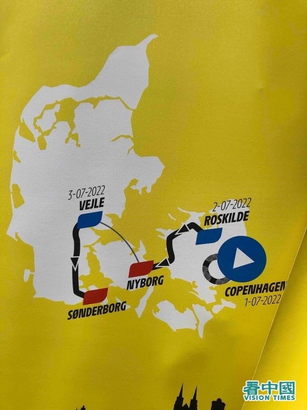 環法2022丹麥賽段路線圖
