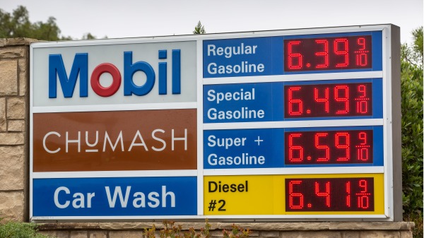 美國一油站的油價