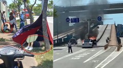 林志穎車禍恩人還原驚險片刻「火已燒起聽到爆炸聲」(組圖)