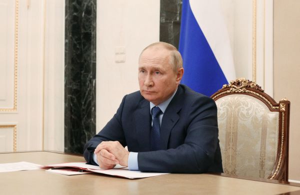 俄罗斯总统普京。（图片来源：MIKHAIL KLIMENTYEV/SPUTNIK/AFP via Getty Images）