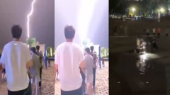 安徽一广场跳舞民众遭雷击致2死2伤(图)