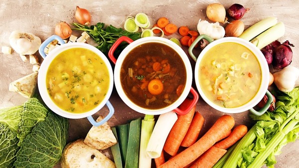 湯和蔬菜