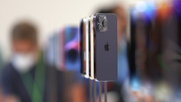 2022年9月7日，苹果公司发布iPhone14系列手机。（Justin Sullivan/Getty Images）