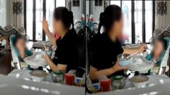 徐州一保姆掌掴1岁孩强喂辣椒保姆称喂秋葵(图)