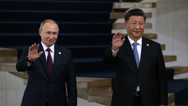 习近平和普京2019年在金砖国家峰会。