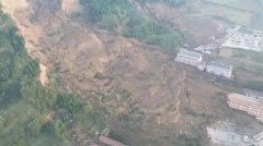 青海山体滑坡致6人死亡提前异动滑坡瞬間曝光(图)